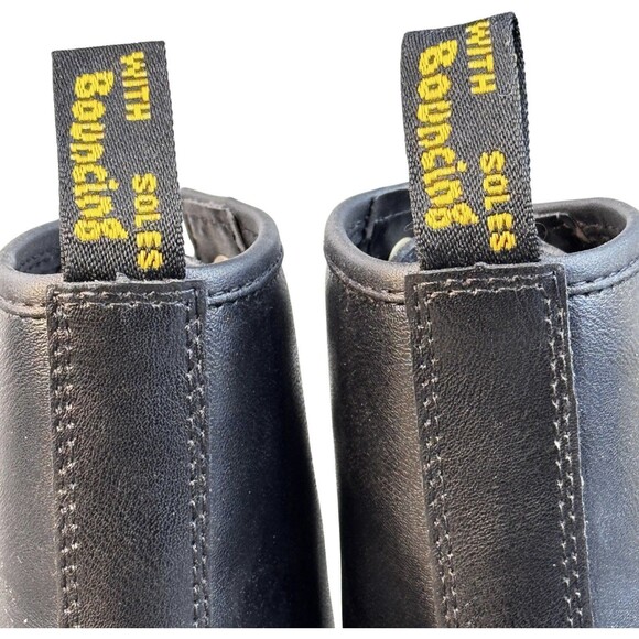 Dr. Martens Zavala Black Leather Combat Boots Women's EU 38 Lace Up - Picture 8 of 11